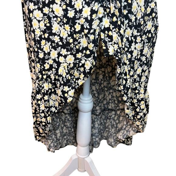 Wild fable floral print button down midi dress cottagecore spring 90s ruffle - Picture 4 of 8